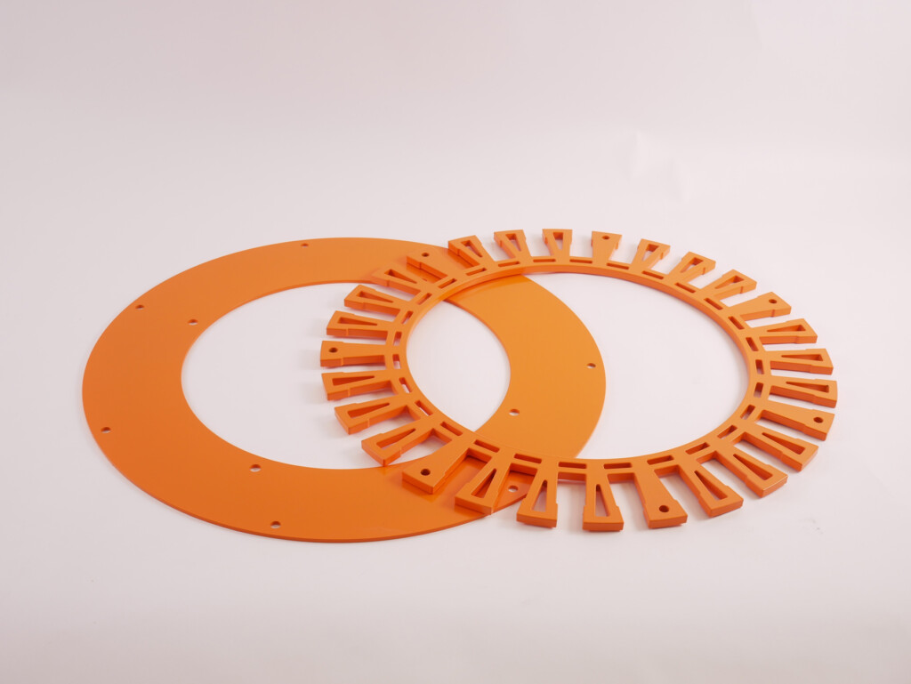 Orange Turboline plate set