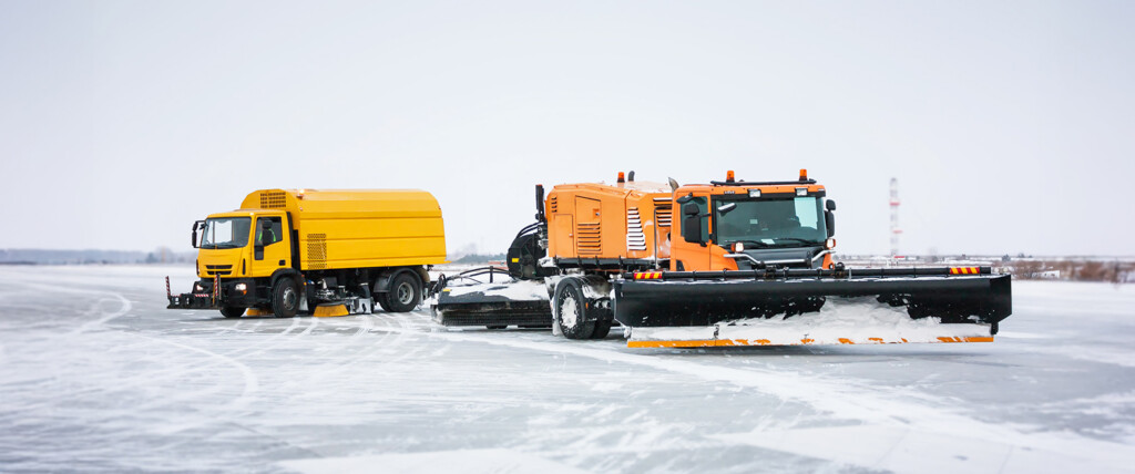 Brushes for airfield maintening